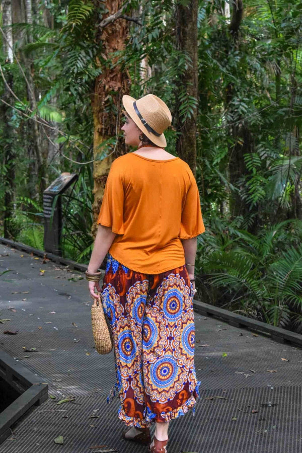 Avalon Batwing Top in Ochre