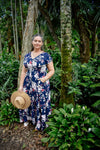 Essence Maxi Dress - Navy Rose - zaphire_kuranda