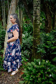 Essence Maxi Dress - Navy Rose - zaphire_kuranda