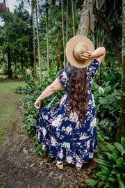 Essence Maxi Dress - Navy Rose - zaphire_kuranda