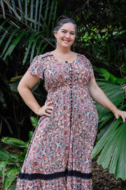 Essence Maxi Dress - Ochre Earth - zaphire_kuranda