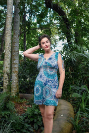 Gem Short Dress - Travel Teal - zaphire_kuranda