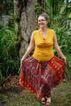 Gypsy Skirt - Starseed Maroon - zaphire_kuranda