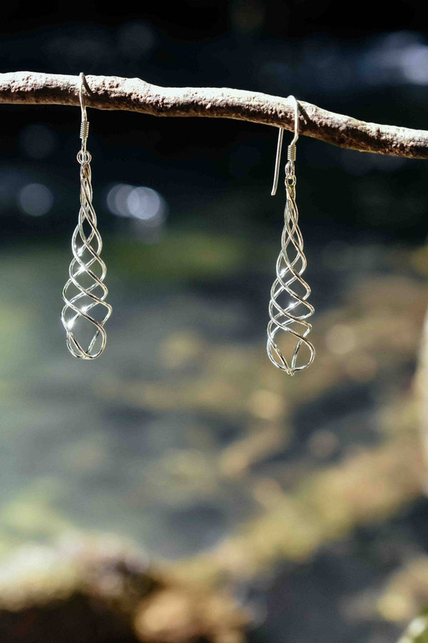 Helix Dangle in Silver Earrings