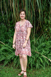 Octavia Short Dress - Gardenia Coral - zaphire_kuranda