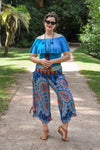 Passport Pants - Passionflower Blue - zaphire_kuranda