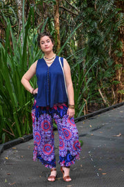 Passport Pants - Passionflower Navy - zaphire_kuranda