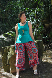 Passport Pants - Passionflower Red - zaphire_kuranda