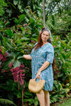 Stellar Short Dress - Wildflower Teal - zaphire_kuranda