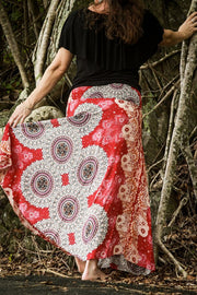 Gypsy Skirt - Feathers Red | zaphire_kuranda.