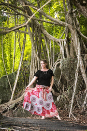 Gypsy Skirt - Feathers Red | zaphire_kuranda.